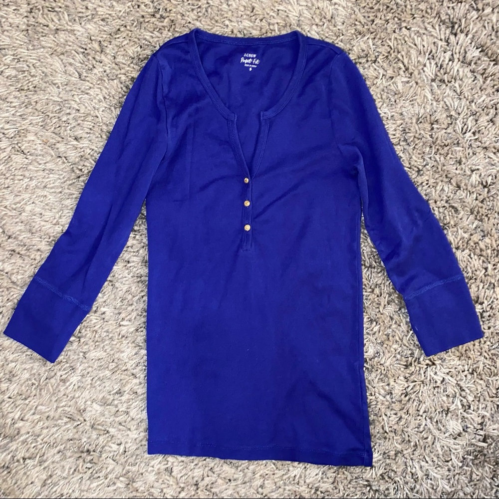 J. Crew three quarter sleeve tee